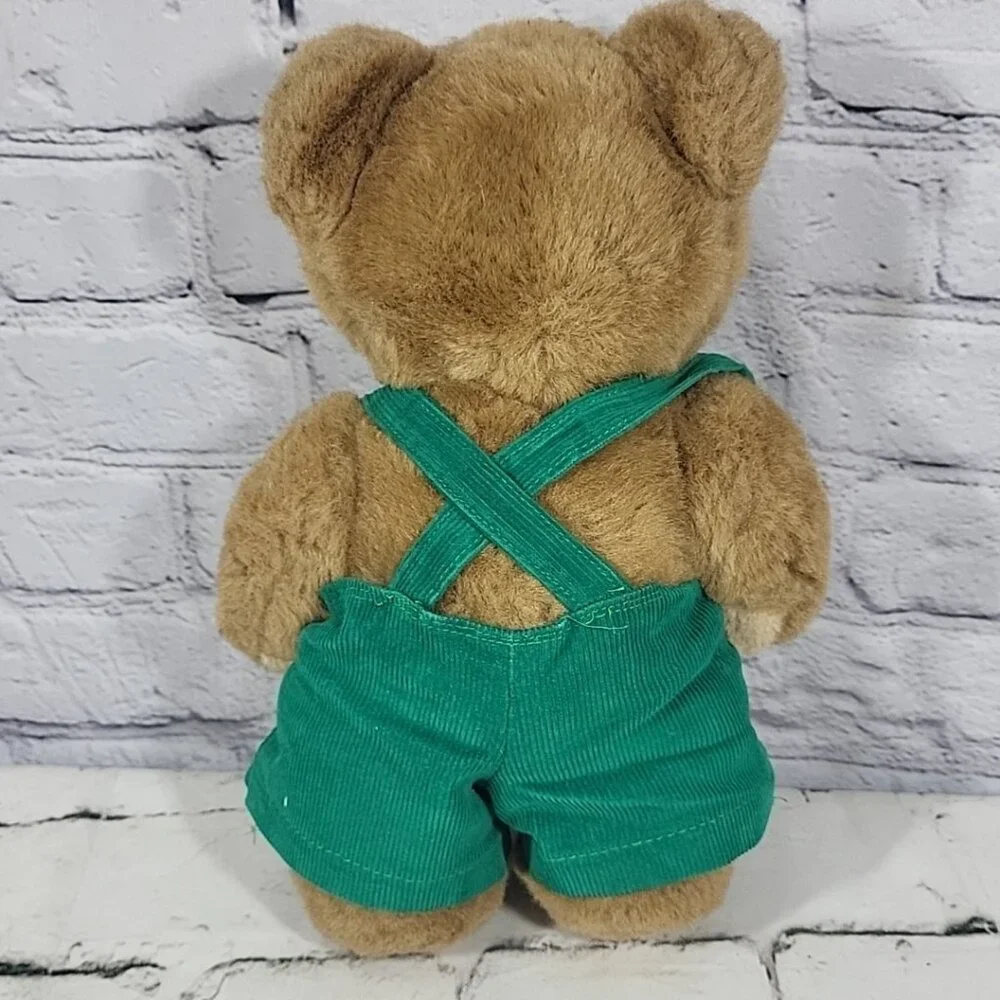 Vintage 80's Eden Corduroy Teddy Bear Classic Jointed Missing Button Rare HTF‎